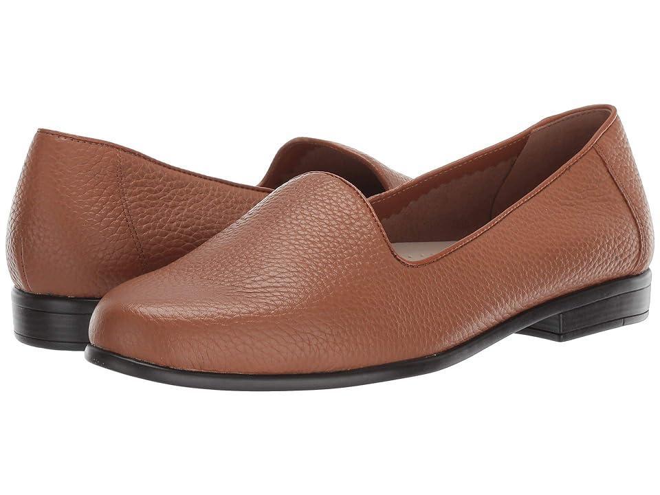 Trotters Liz Tumbled (Tan Very Soft Tumbled Leather) Women's Slip on Shoes Product Image