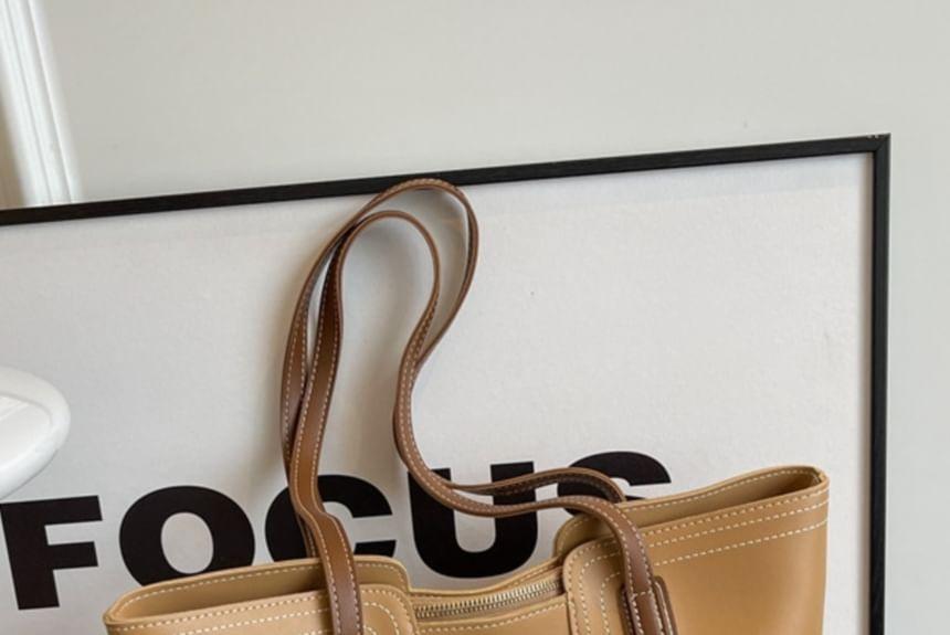 Faux Leather Tote Bag product image