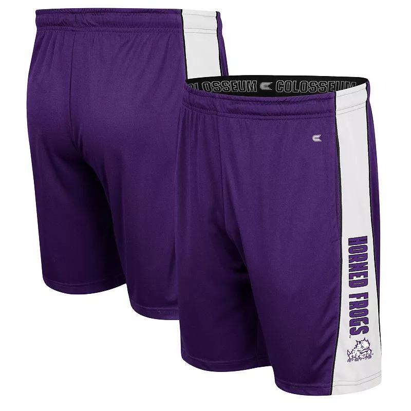 Mens Colosseum TCU Horned Frogs Panel Shorts Product Image