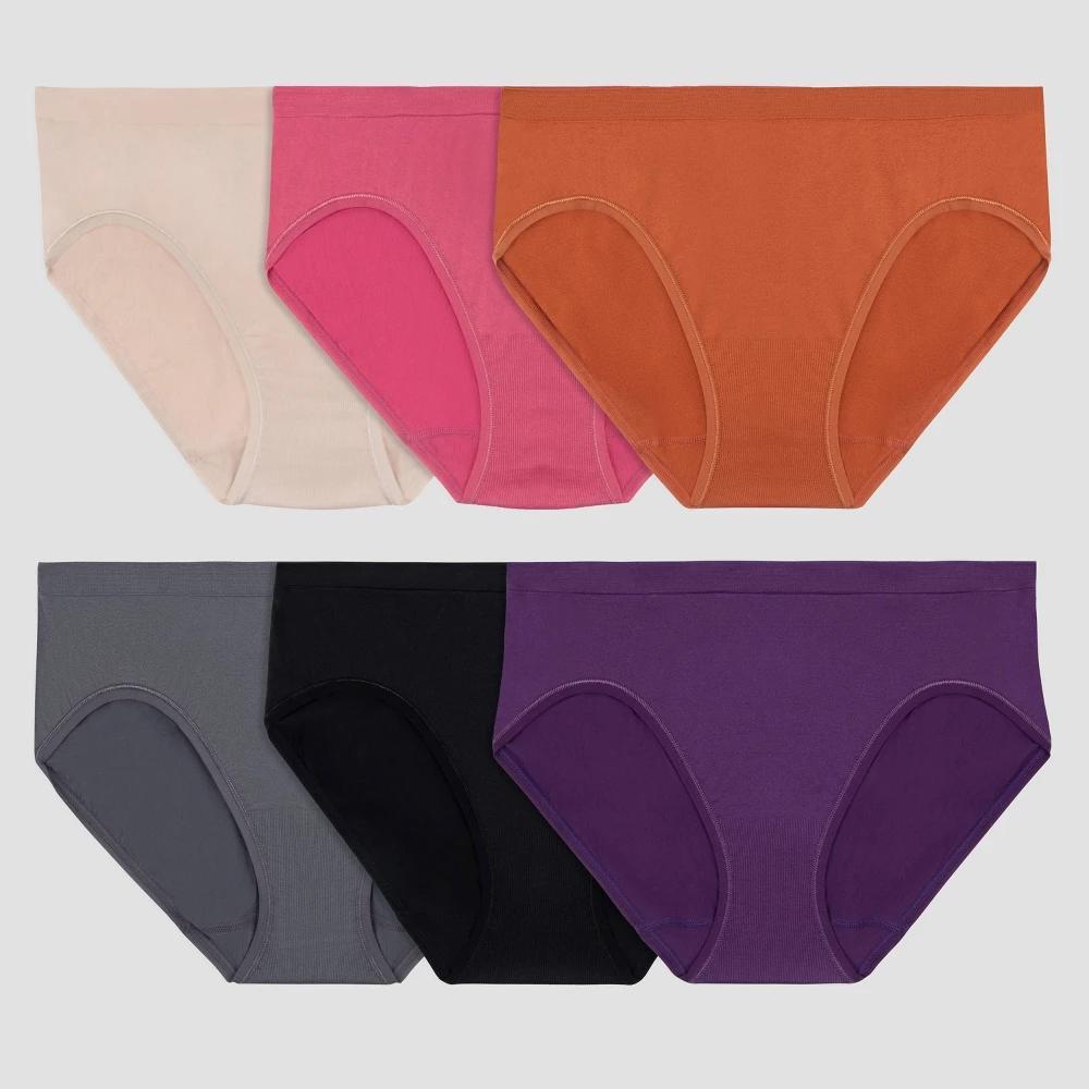 Fruit of the Loom Womens 6pk 360 Stretch Seamless Bikini Underwear - Colors may vary Product Image