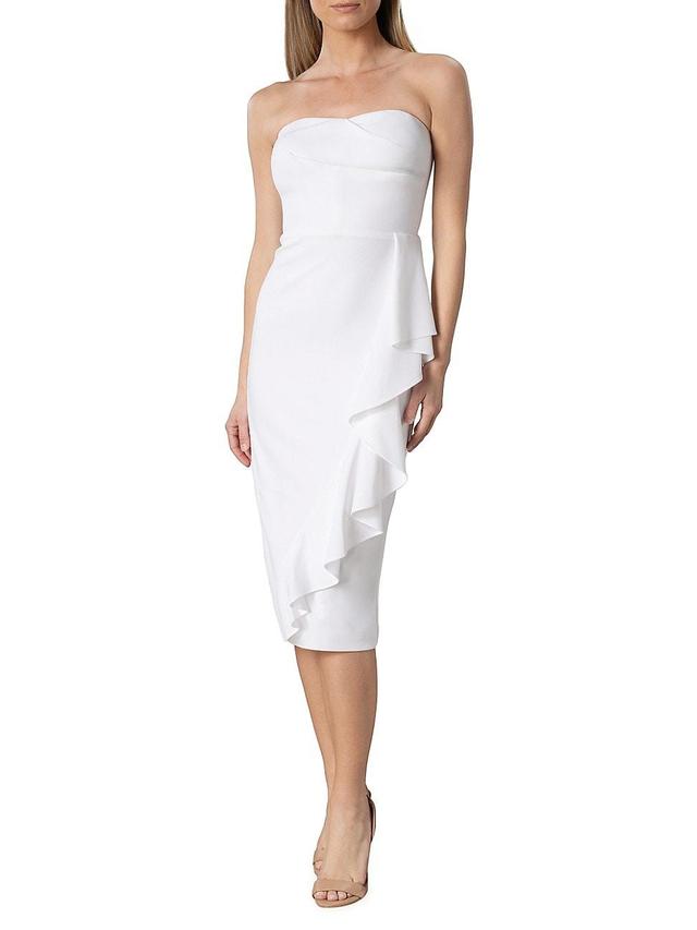 Womens Liv Ruffled Midi-Dress Product Image