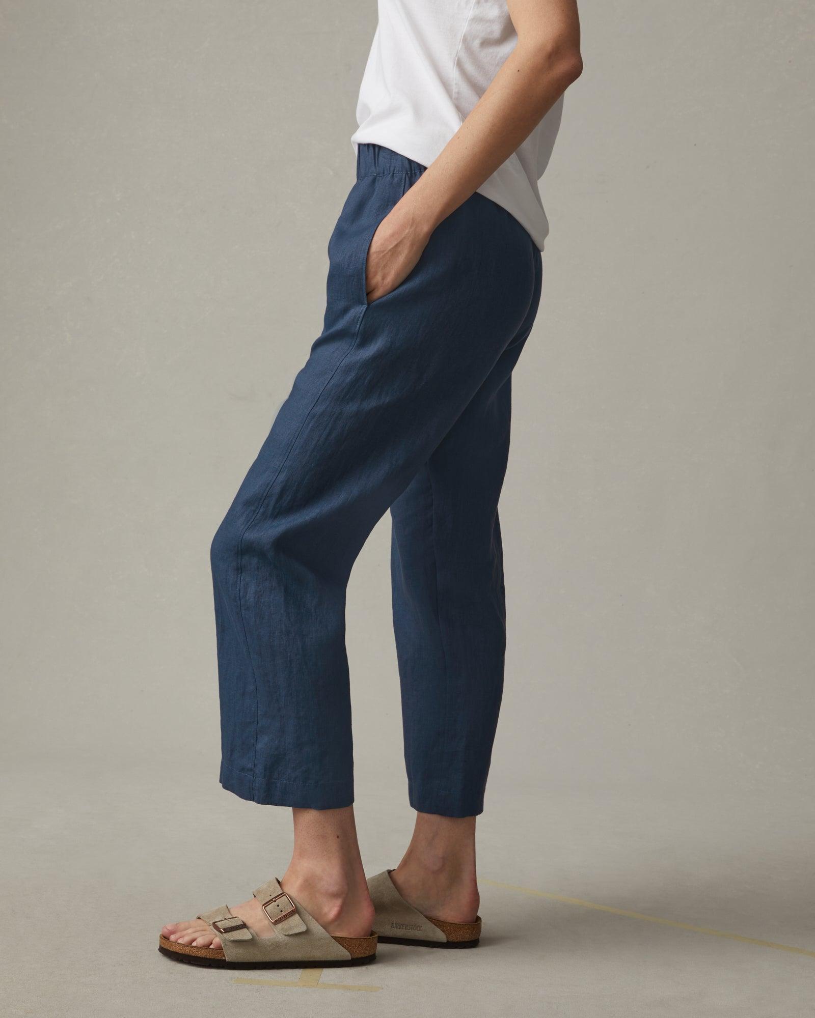 Easy Linen Pant - Nautical Blue Female Product Image