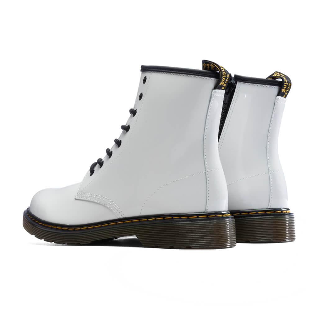 Youth 1460 Patent Leather Boots - White Patent Lamper Male Product Image