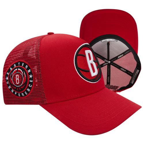 Pro Standard Womens Nets Varsity Red Trucker - Red/White/Black Product Image