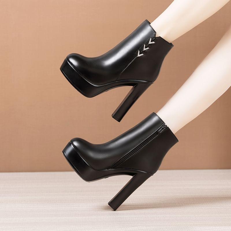 Platform High Heel Short Boots product image