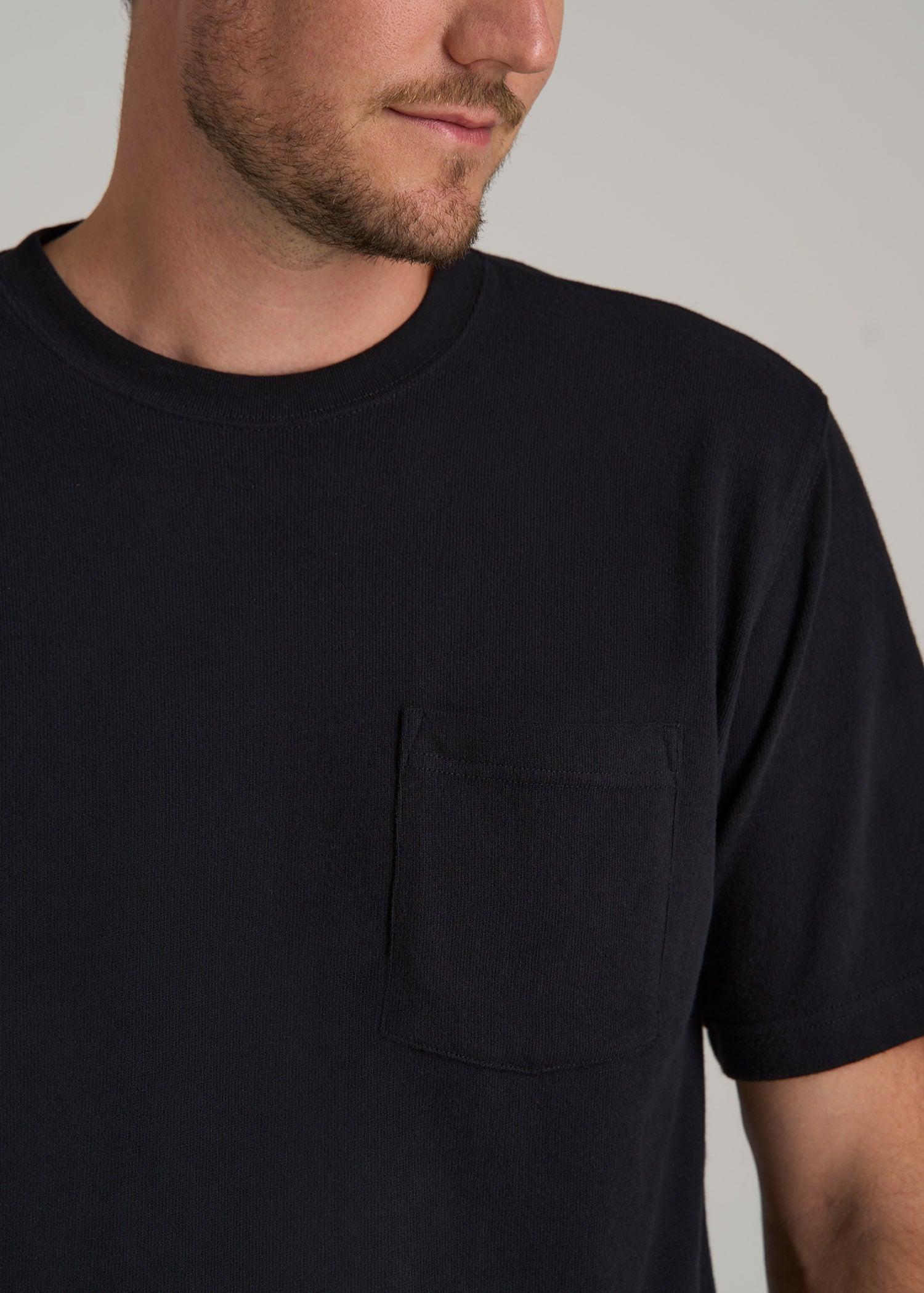 LJ&S Workwear Pocket T-Shirt for Tall Men in Black Product Image