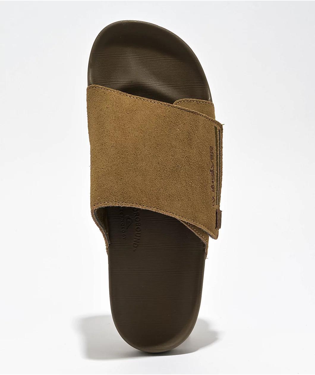 Quiksilver Rivi Brown Adjustable Slide Sandals Product Image