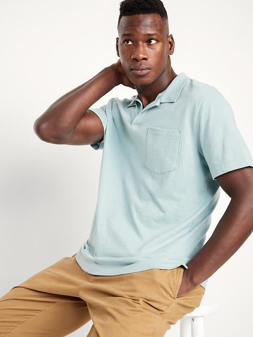 Classic Fit Slub-Knit Polo Product Image