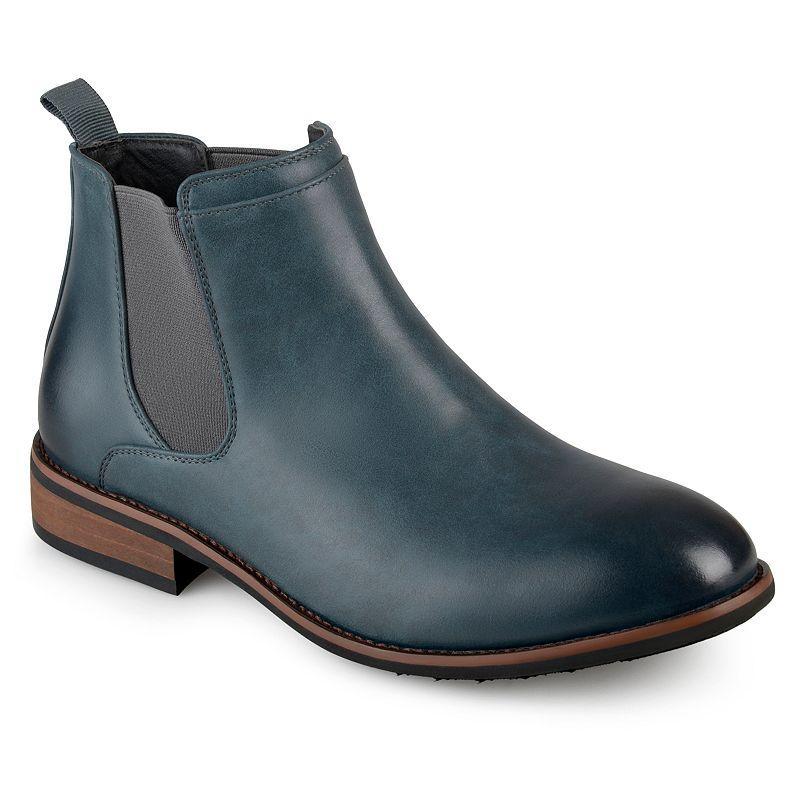 Vance Co. Landon Mens Chelsea Boots Blue Product Image