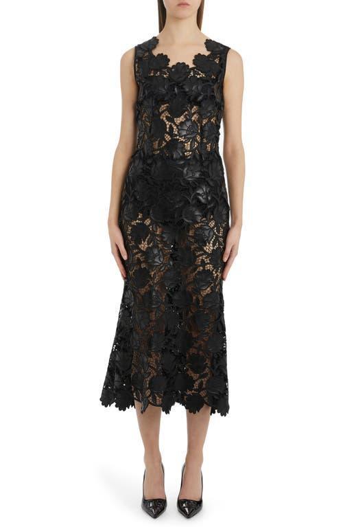 Dolce & Gabbana - Guipure Lace Midi Dress - Black - IT 42 - Moda Operandi Product Image