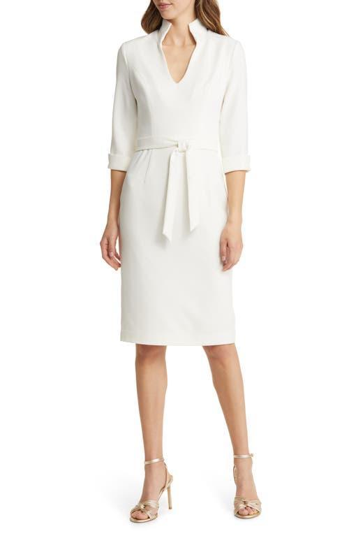 Womens Madeline Tie-Front Sheath Dress Product Image