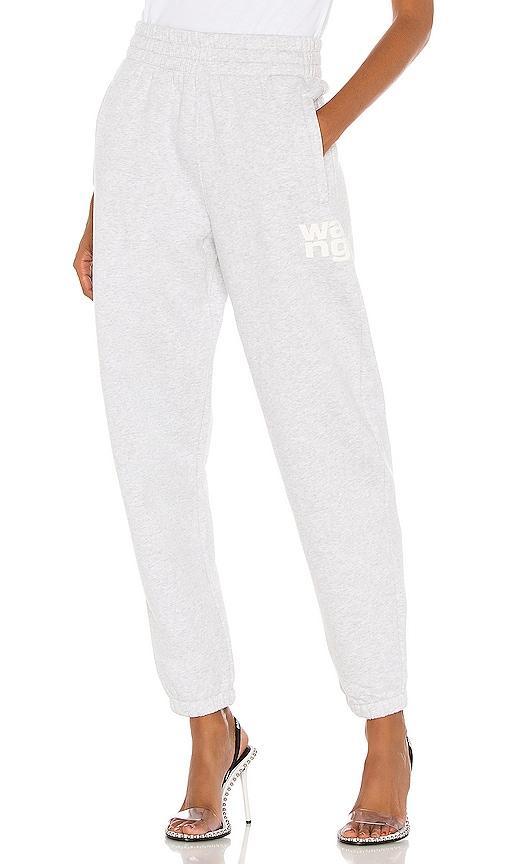 Alexander Wang Puff Logo Structured Terry Sweatpants Product Image