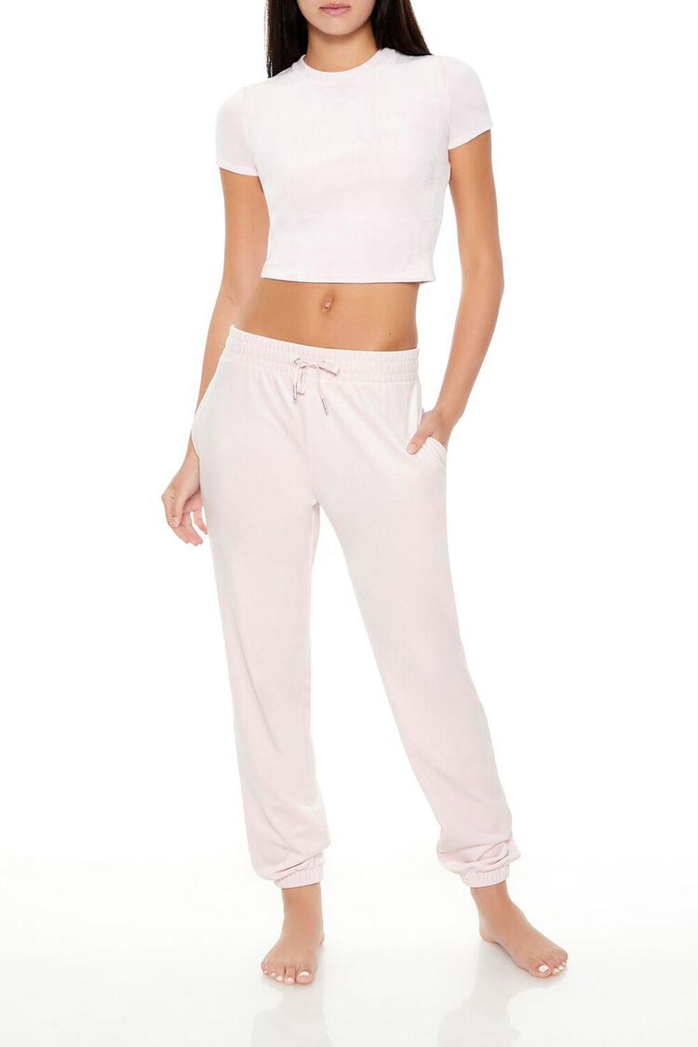 Velour Drawstring Joggers | Forever 21 Product Image