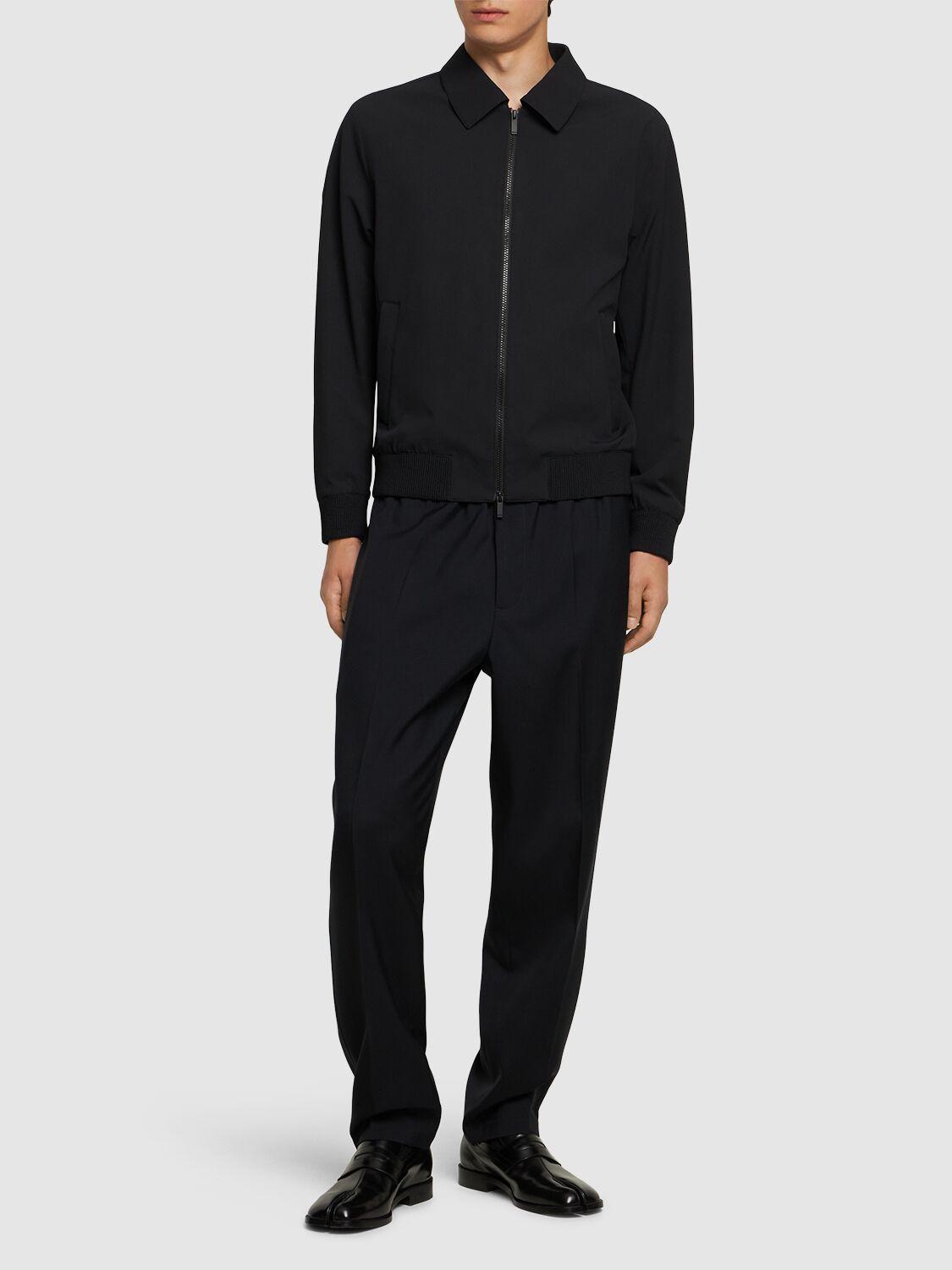 HUGO BOSS Hanry Tech Casual Jacket In Black Product Image