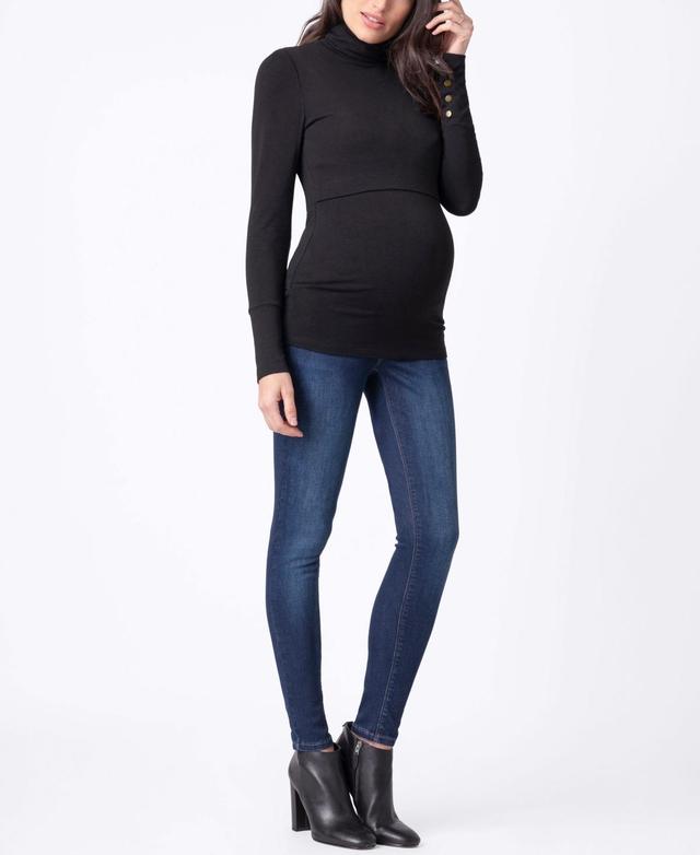 Seraphine Womens Maternity Nursing Roll Neck Top Product Image