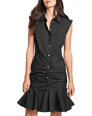 Veronica Beard Bell Ruched Shirtdress Product Image