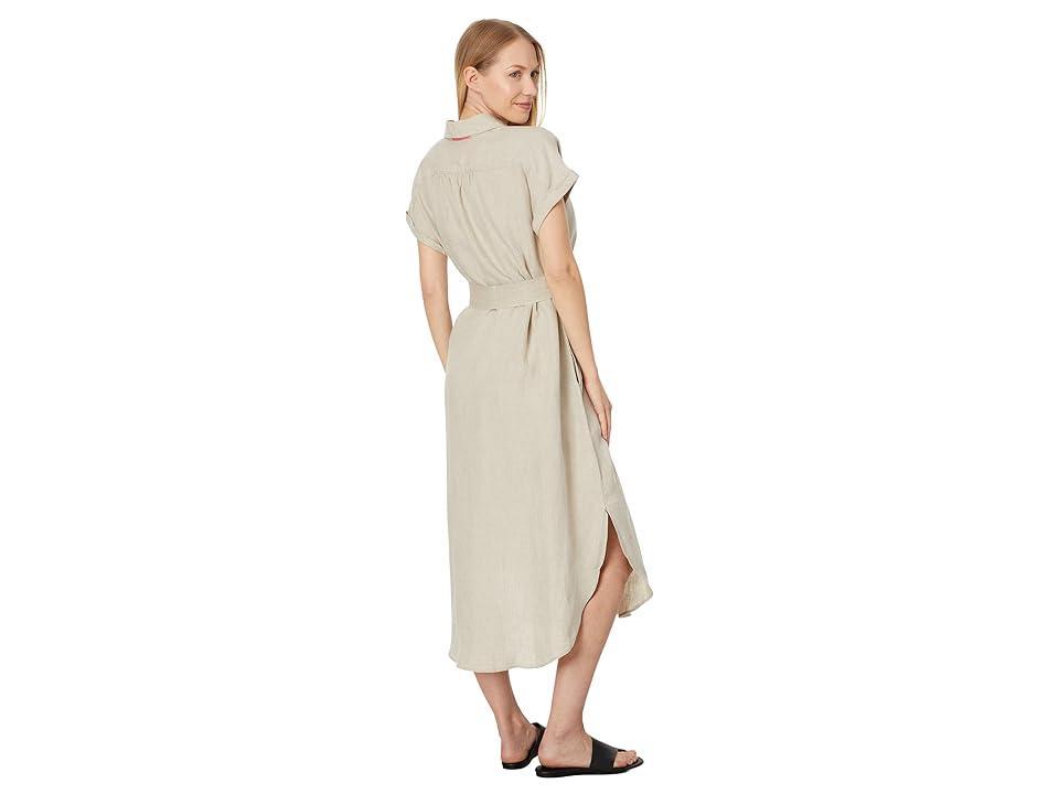 Tommy Bahama Coastalina Maxi Shirt Dress (Natural Linen) Women's Dress Product Image