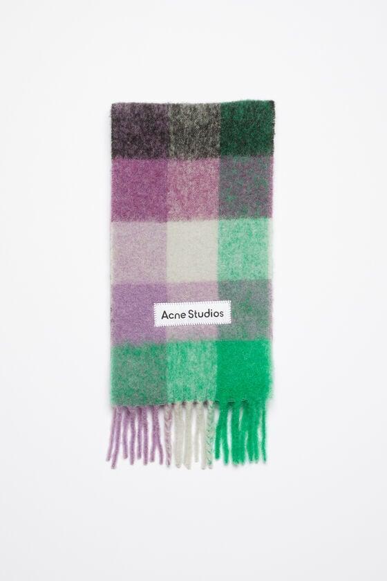 Mohair checked scarf product image