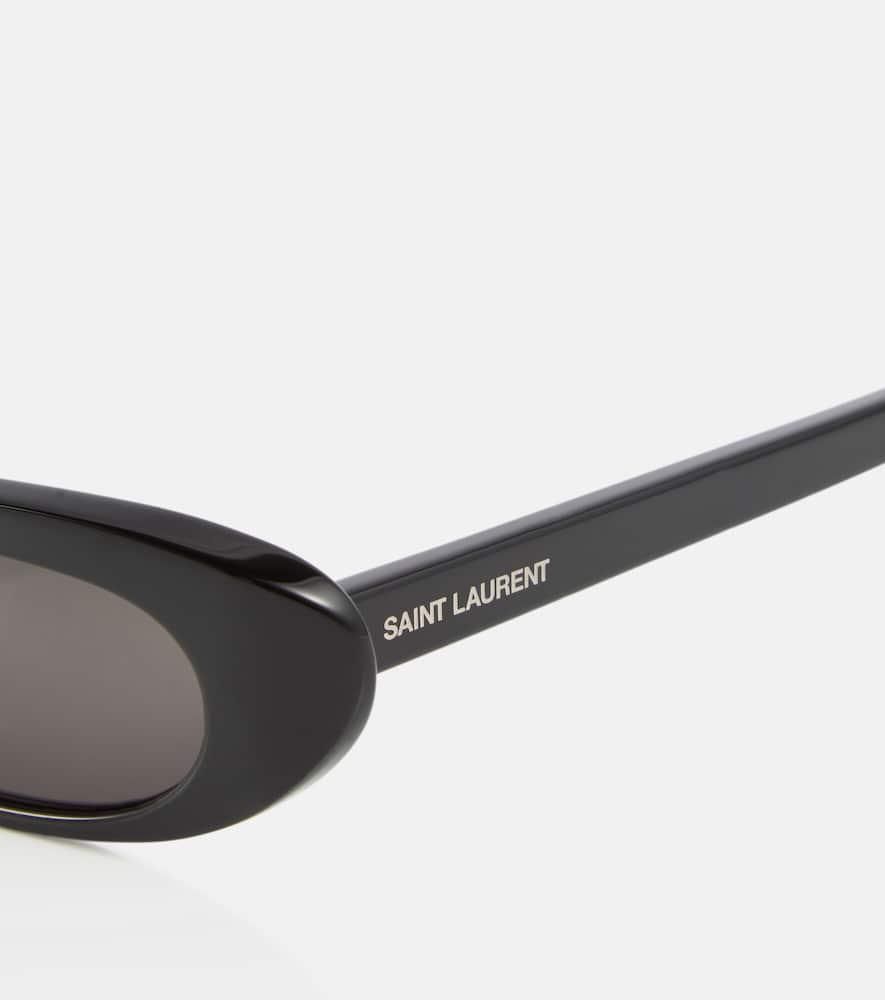 SAINT LAURENT Sl 557 Shade Oval Sunglasses In Black Product Image