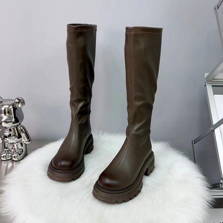 Platform Knee High Boots product image