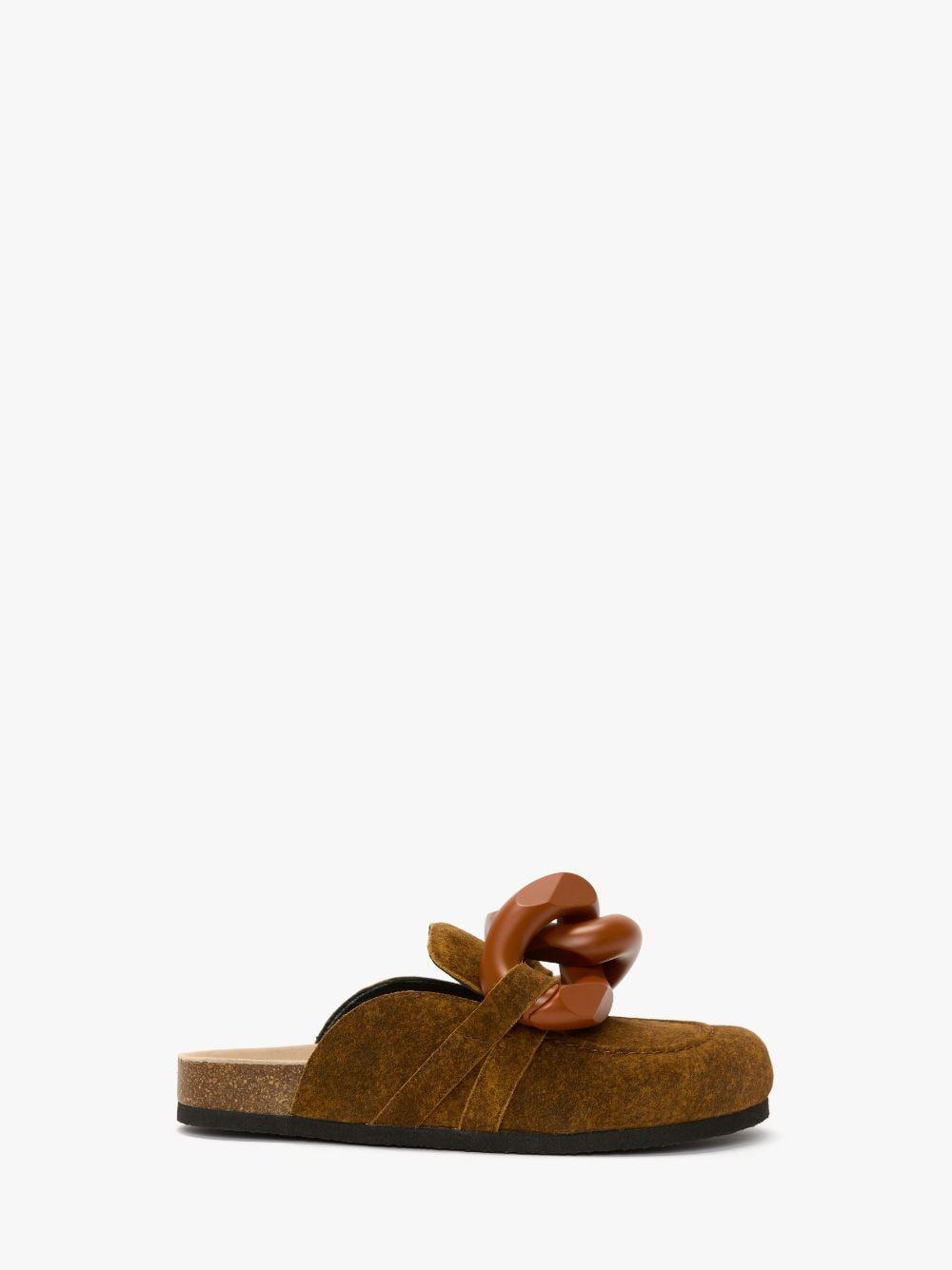 CHAIN LOAFER MULES in brown | JW Anderson US  Product Image