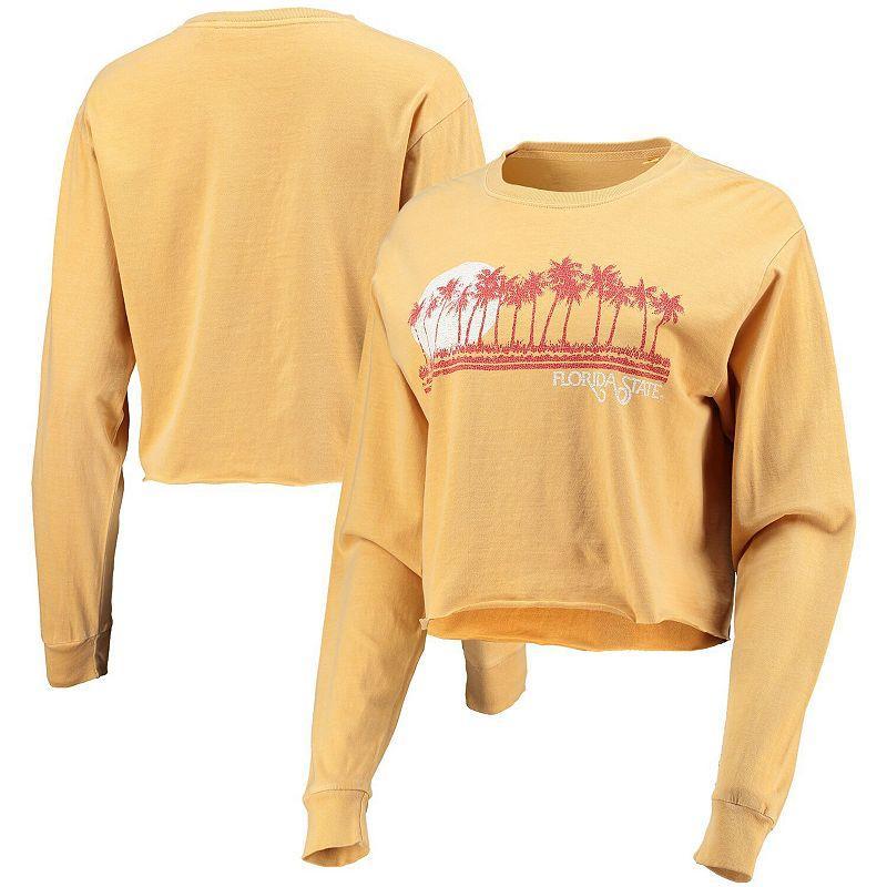 Womens Florida State Seminoles Beach Club Cropped Long Sleeve T-Shirt Product Image