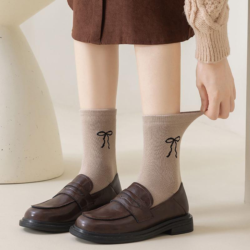 Bow Print Socks Product Image