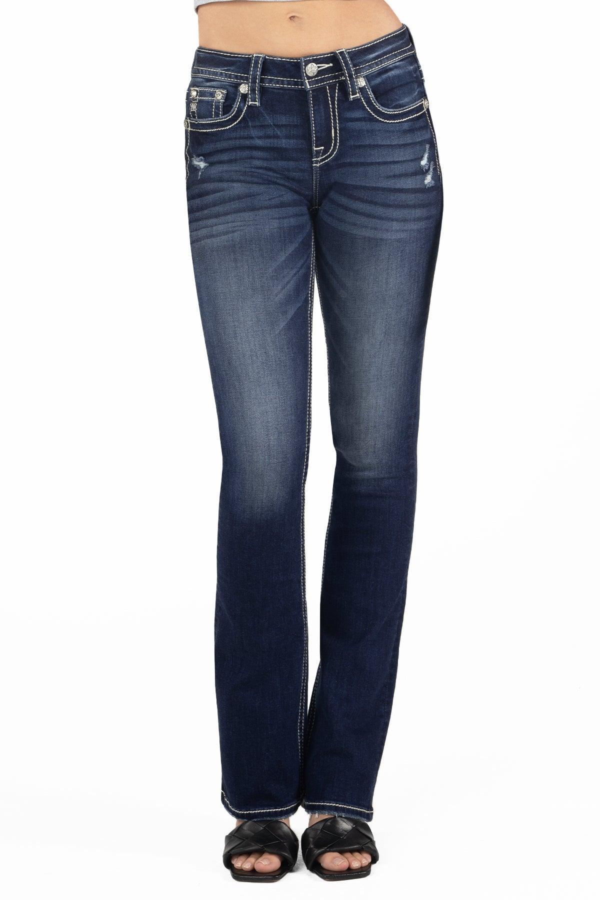 Western Longhorn Bootcut Jeans Product Image