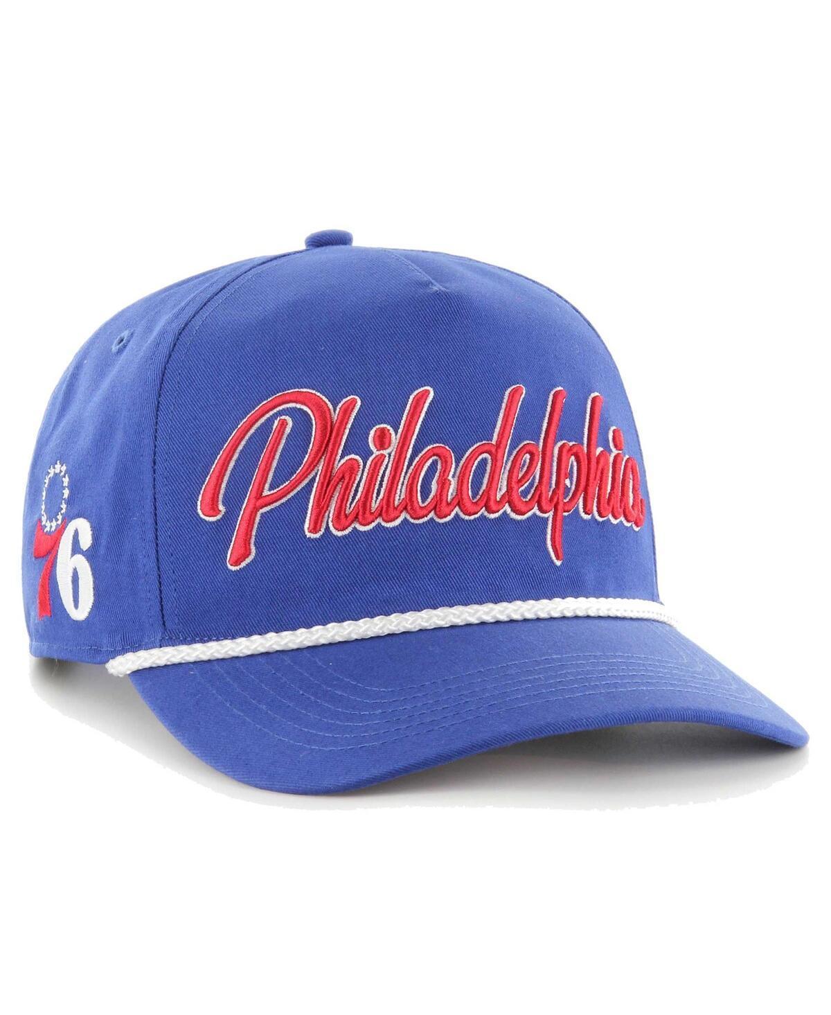 Mens 47 Brand Royal Philadelphia 76ers Overhand Logo Hitch Adjustable Hat Product Image