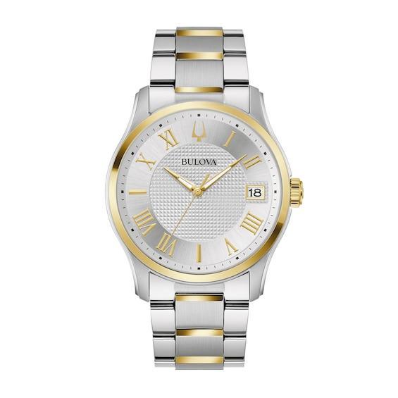 Bulova Mens Classic Wilton Stainless Steel Bracelet Watch 41mm Product Image