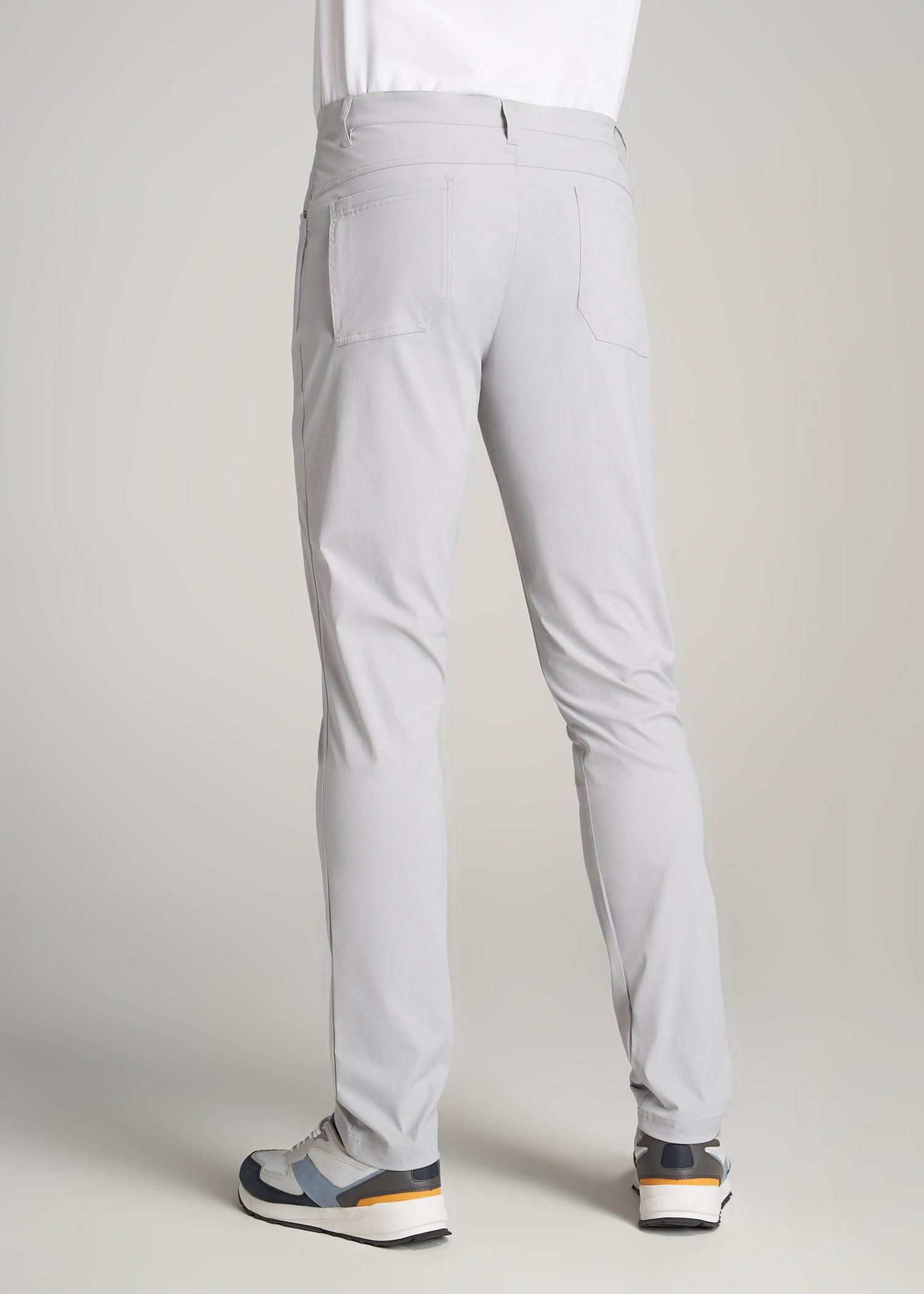 TAPERED-FIT Traveler Pants for Tall Men in Light Grey Product Image