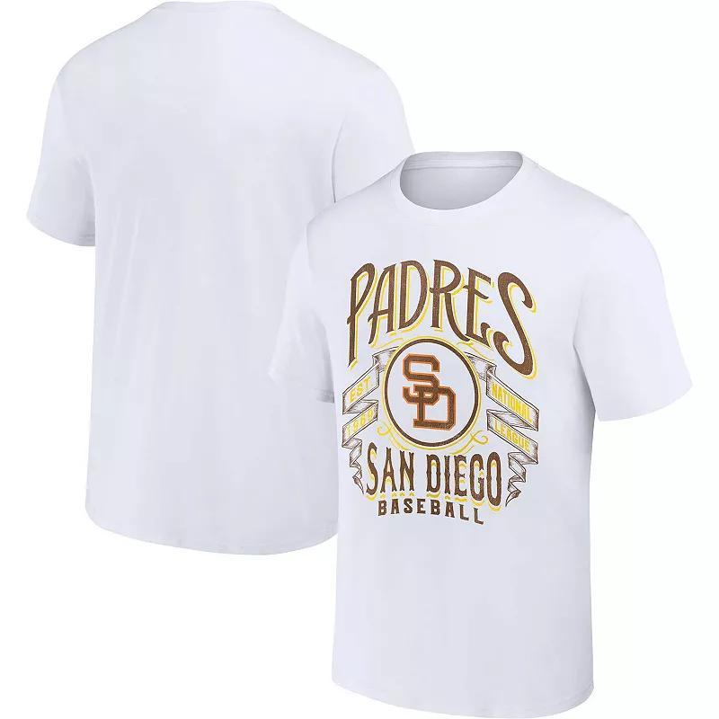 Mens Darius Rucker Collection by Fanatics White San Diego Padres Distressed Rock T-shirt Product Image