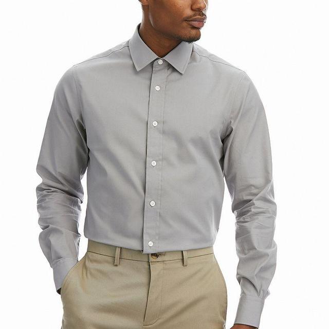 Mens Haggar Premium Comfort Slim Fit Wrinkle Resistant Dress Shirt Product Image