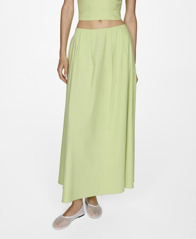 Mango Womens Long Flared Skirt Product Image