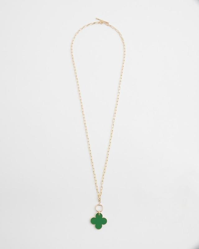 Chico's Convertible Reversible Pendant Necklace   Chico's - Verdant Green - Women Product Image