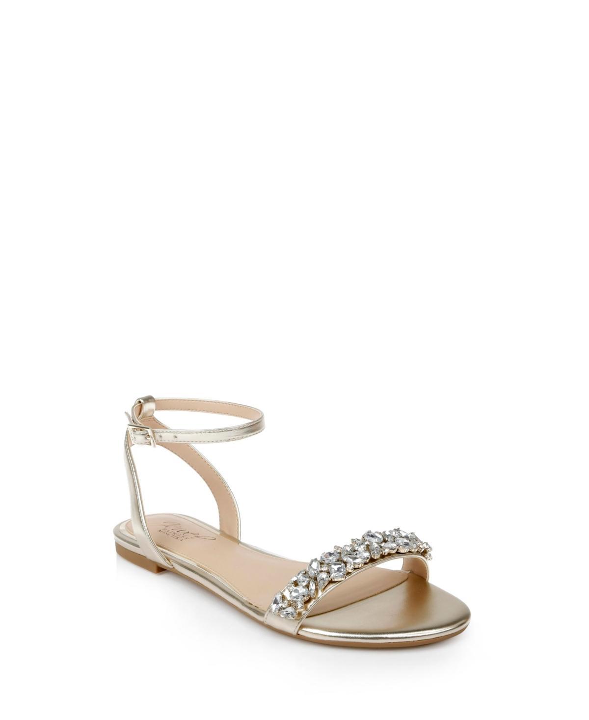 Jewel Badgley Mischka Womens Ohara Flat Evening Sandals Product Image