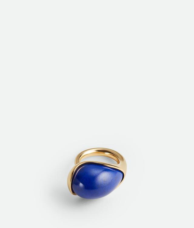 Women's Drop Ring With Lapis Stone in Lapis Product Image