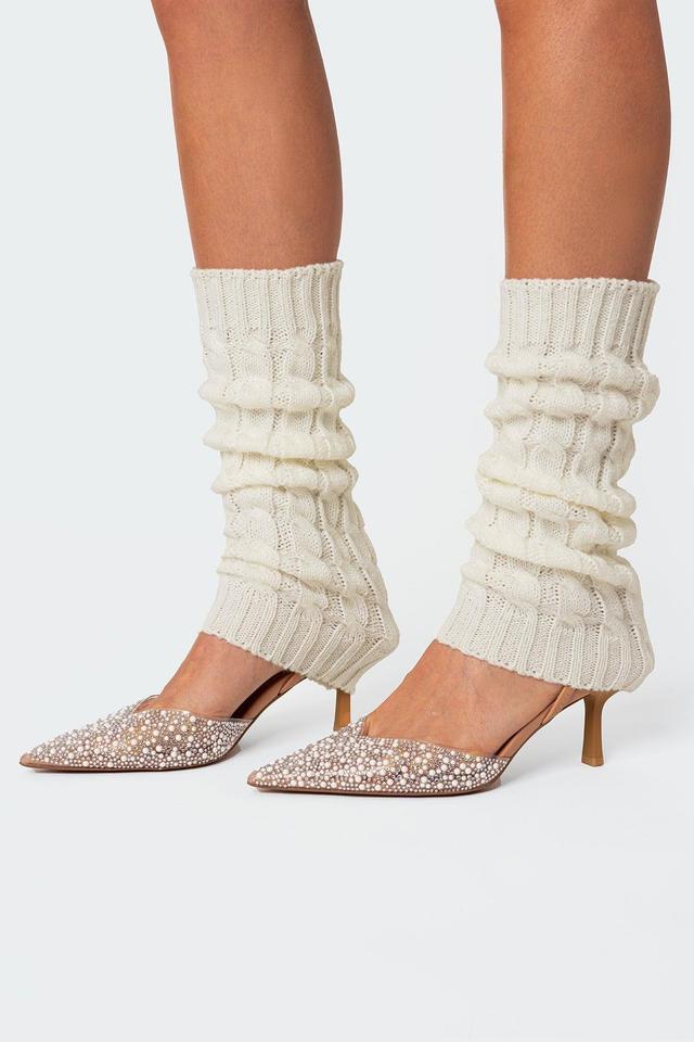 Cable Knit Leg Warmers Product Image