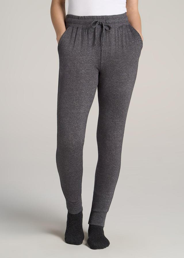 Cozy Lounge Joggers for Tall Women in Charcoal Mix Female Product Image