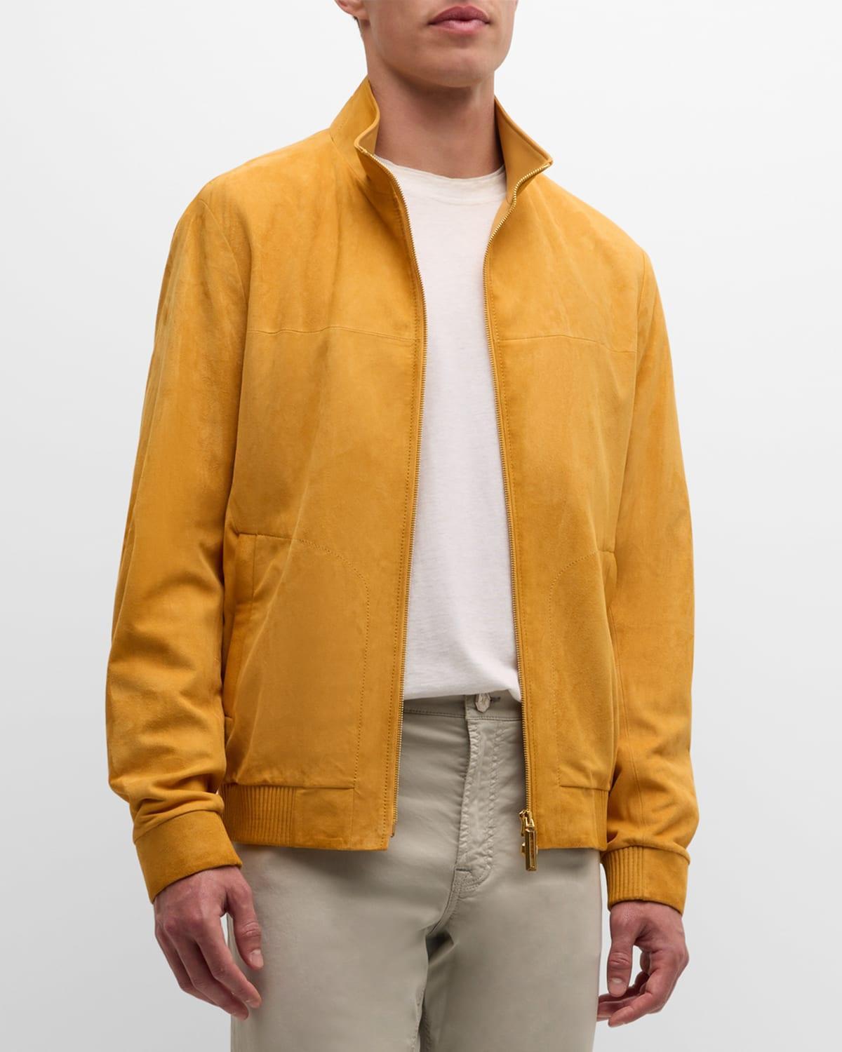 Men's Lambskin Suede Jacket  Product Image