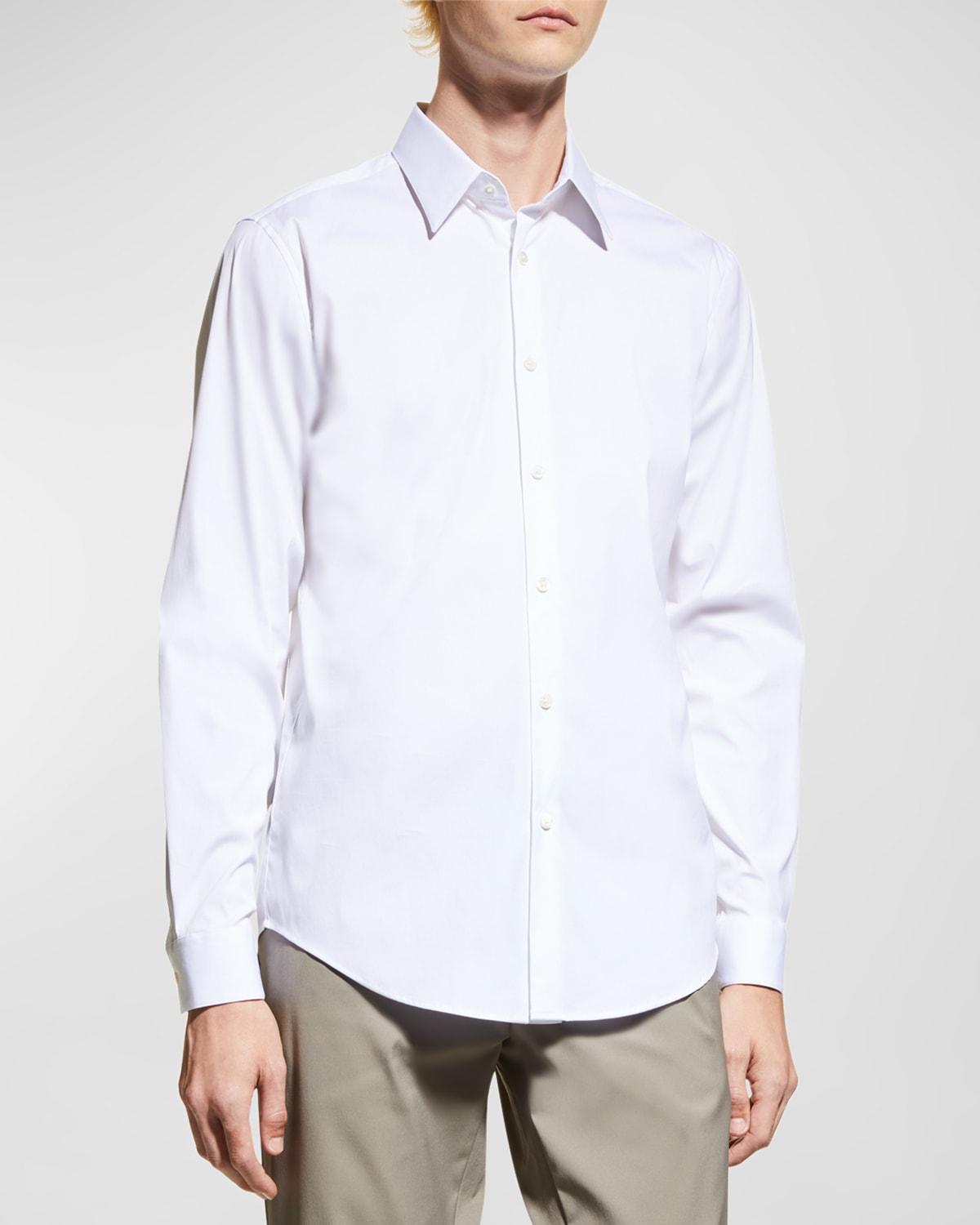 Mens Sylvain Wealth Poplin Long-Sleeve Shirt Product Image