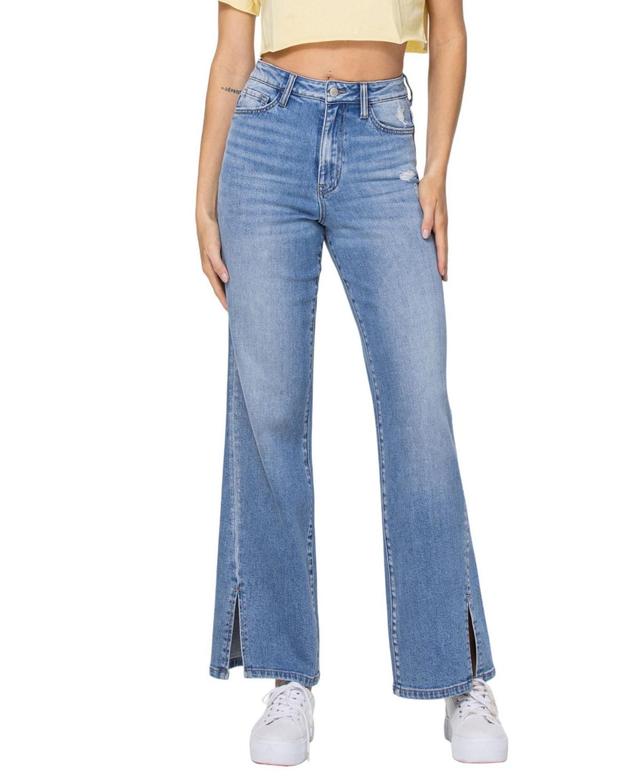 Vervet Womens Super High Rise 90s Vintage-like Flare Jeans Product Image