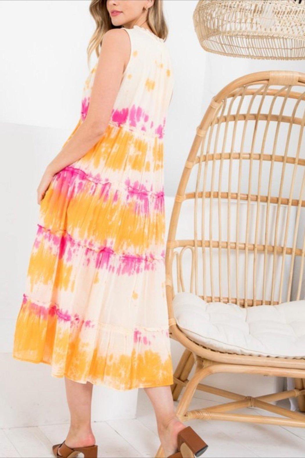 Dip Dye Midi Dress Product Image