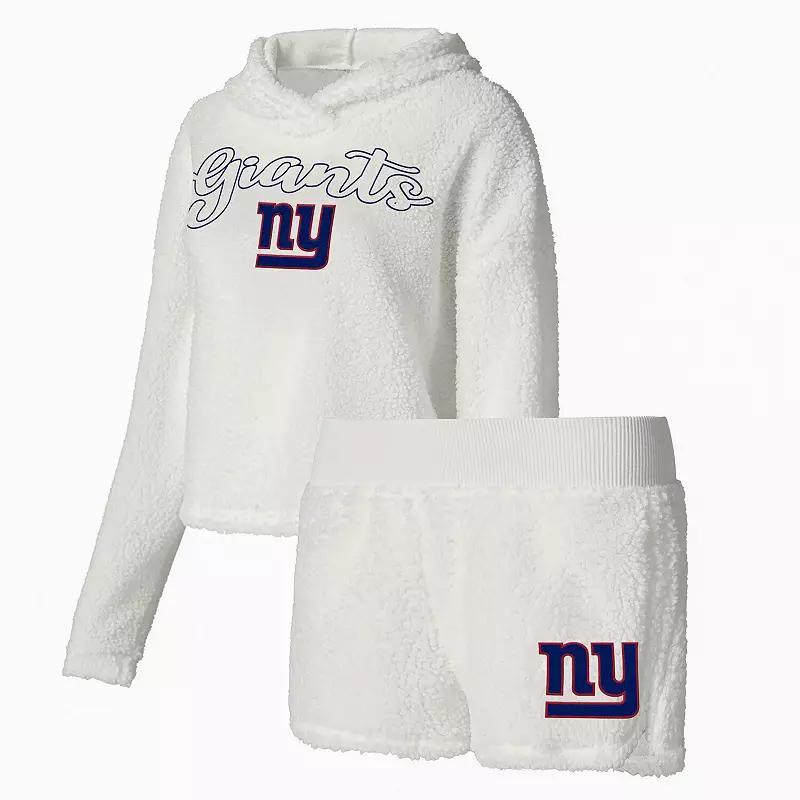 Womens Concepts Sport New York Giants Fluffy Pullover Sweatshirt & Shorts Sleep Set Product Image