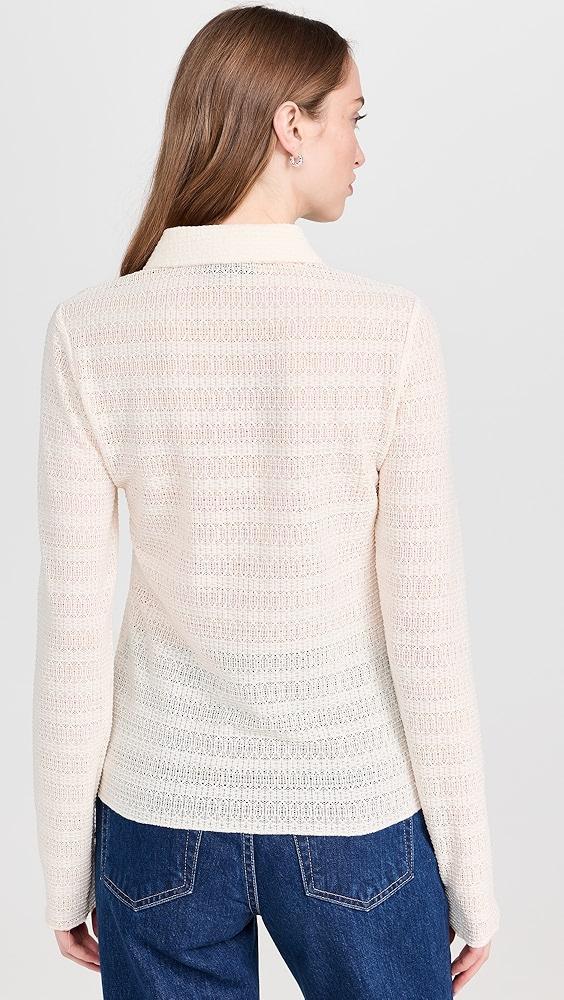 rag & bone Julia Long Sleeve Polo | Shopbop Product Image