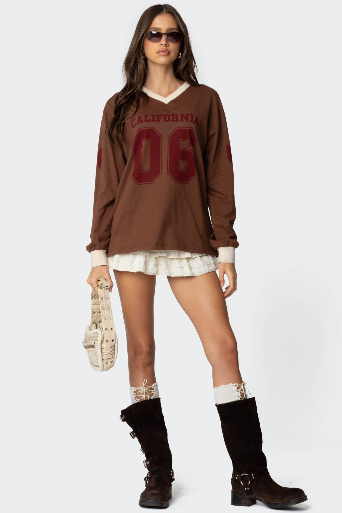 06 Oversized Long Sleeve T Shirt Product Image