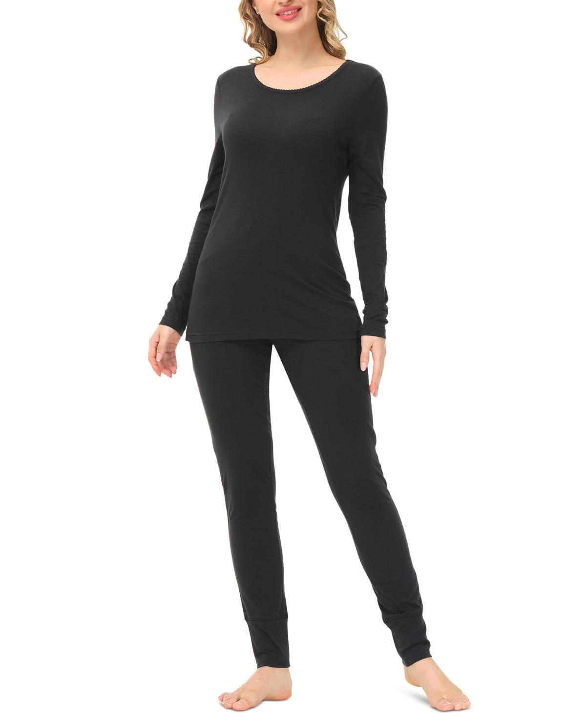 Womens Knit Long Sleeve Scoop Neck with the Legging Set Product Image