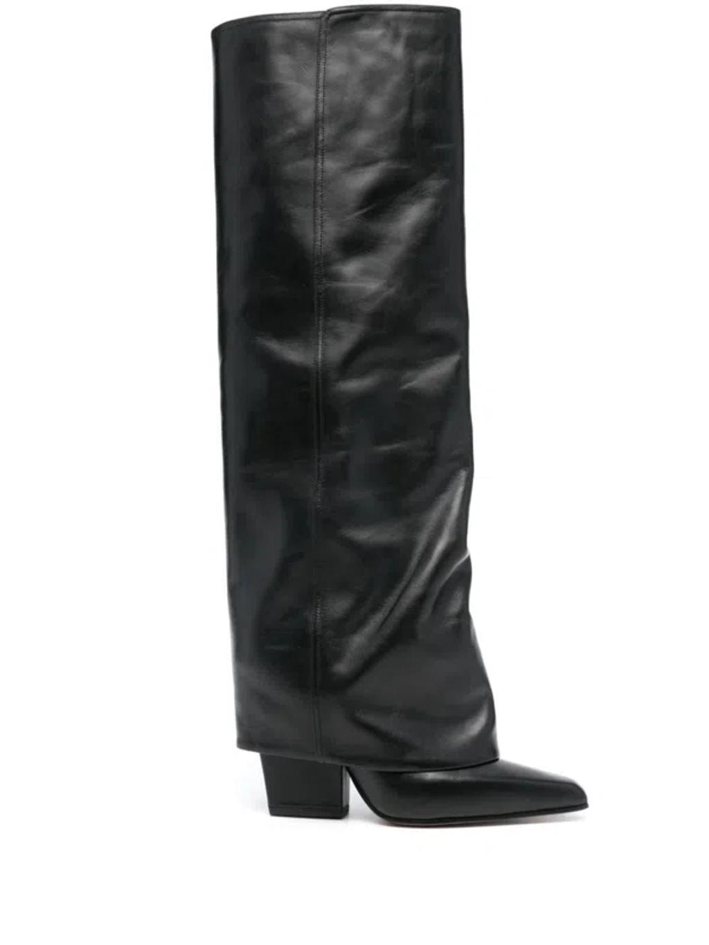 90mm Leather Boots In Black Product Image