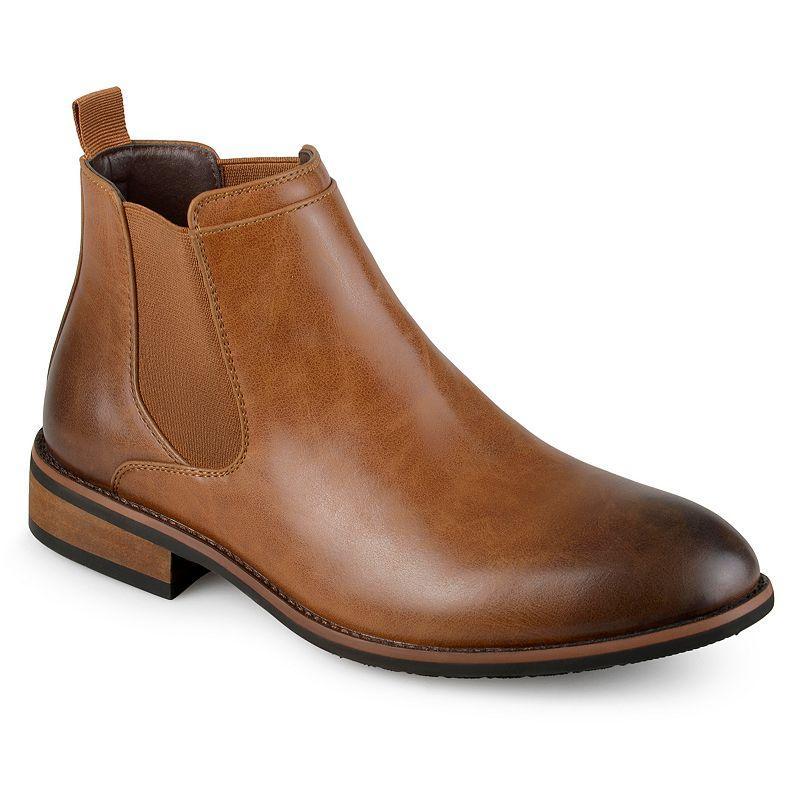 Vance Co. Landon Mens Chelsea Boots Brown Product Image