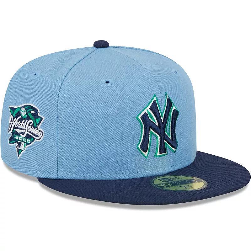 Mens New Era Blue/Navy New York Yankees Green Undervisor 59FIFTY Fitted Hat Product Image